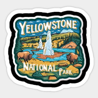 Yellowstone National Park Sticker